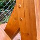 Designer bench in solid oak