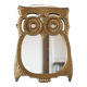 Brass owl mirror