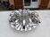 Vintage Aluminum + glass pendant light