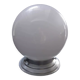 Ceiling lamp old opaline globe white base metal art deco 1930 ø 15 cm