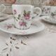 Lot de 7 tasses à café expresso en porcelaine de Limoges Haviland décor roses anciennes