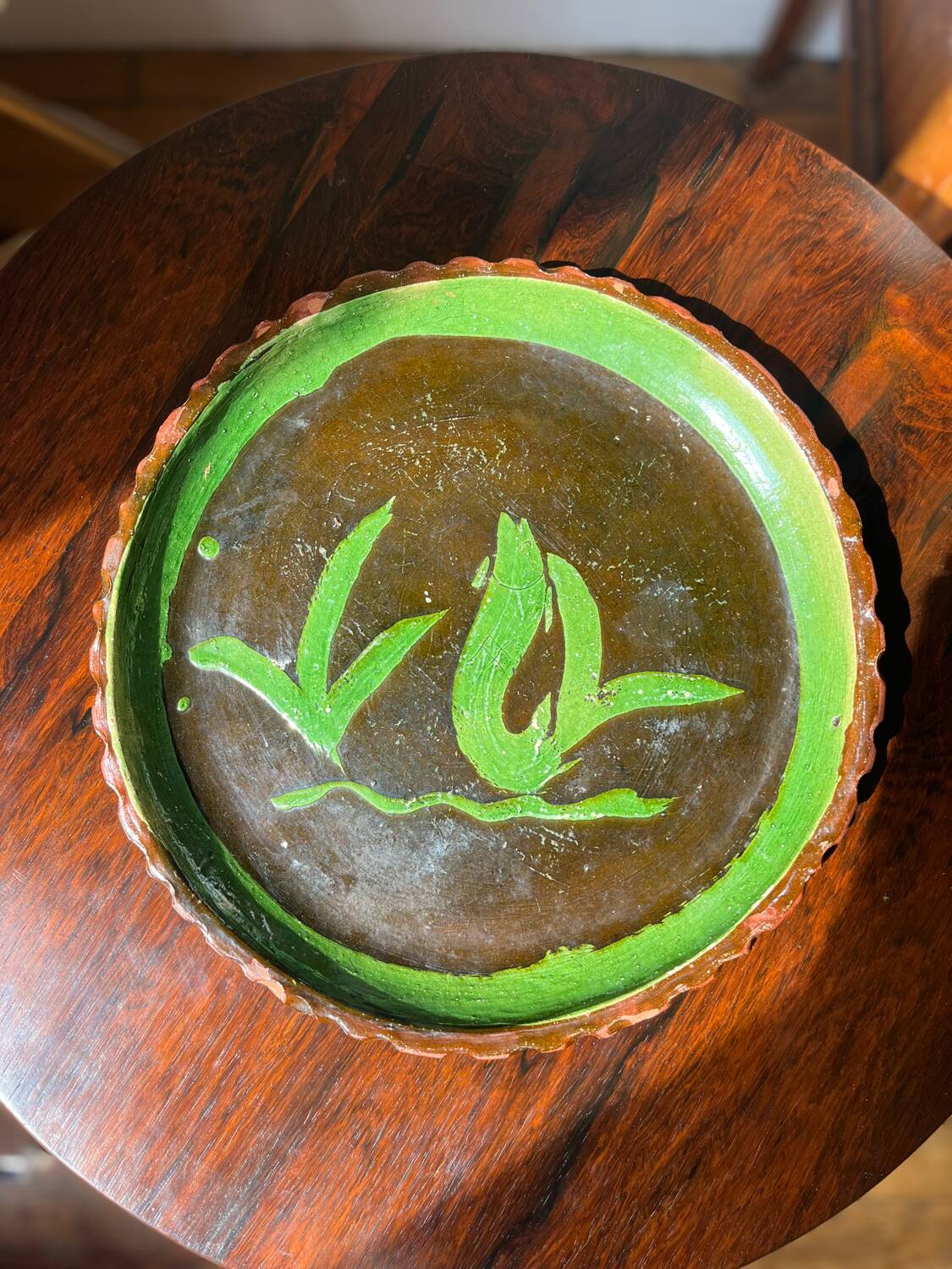 Mexico. Ceramic dish from Patamban