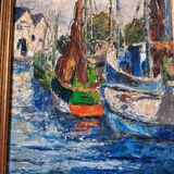 Fishing port painting