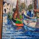 Fishing port painting