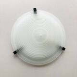 IKEA vintage ceiling light from the 80s in frosted glass, Memphis style.