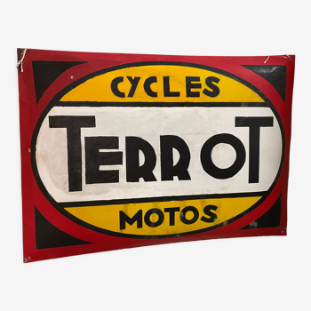 Enamelled plate Terrot