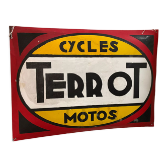 Enamelled plate Terrot