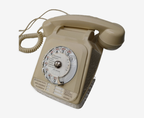 Téléphone vintage S63 Socotel à cadran