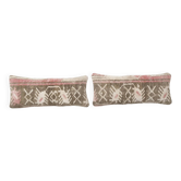 Set of 2 vintage Turkish cushion covers 48x25 cm