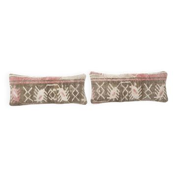 Set of 2 vintage Turkish cushion covers 48x25 cm