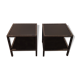 Pair Pierre Vandel side tables - Paris 1970's