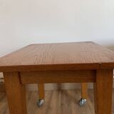 Vintage coffee table on casters