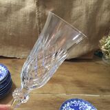 Set of 10 crystal flutes