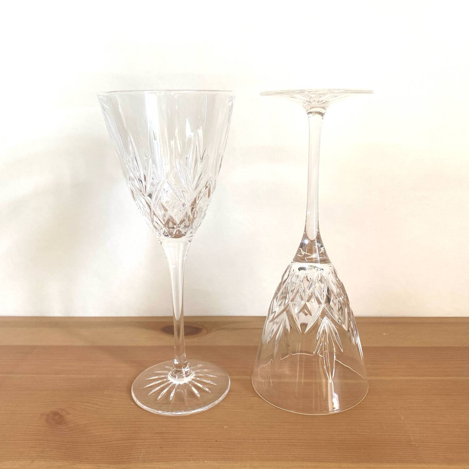 Thomas webb wine glasses - crystal - roméo model - vintage
