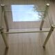 Glass end table “Yves Boutboul” - 1980s