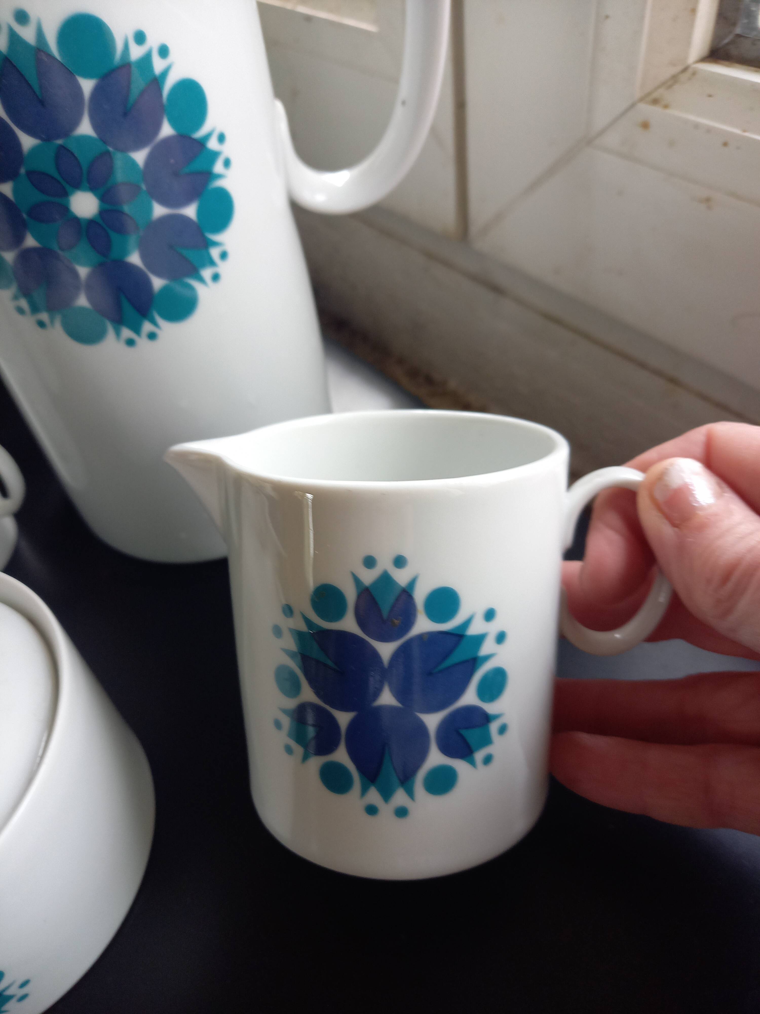 Thomas Rosenthal Complete Coffee Set, Vintage German Porcelain