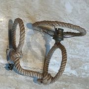 Paire d'appliques en corde d'Audoux Minet