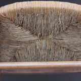 Chaise paillée de ferme