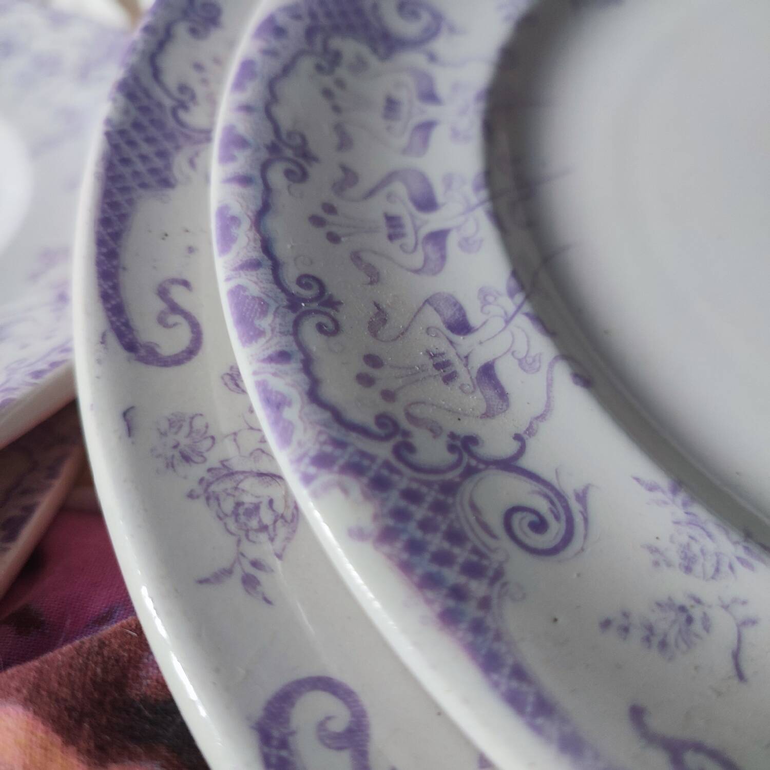 5 Longwy earthenware serving dishes