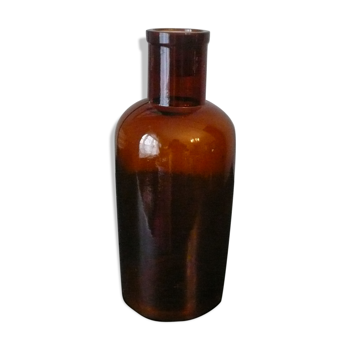 Amber drug bottle