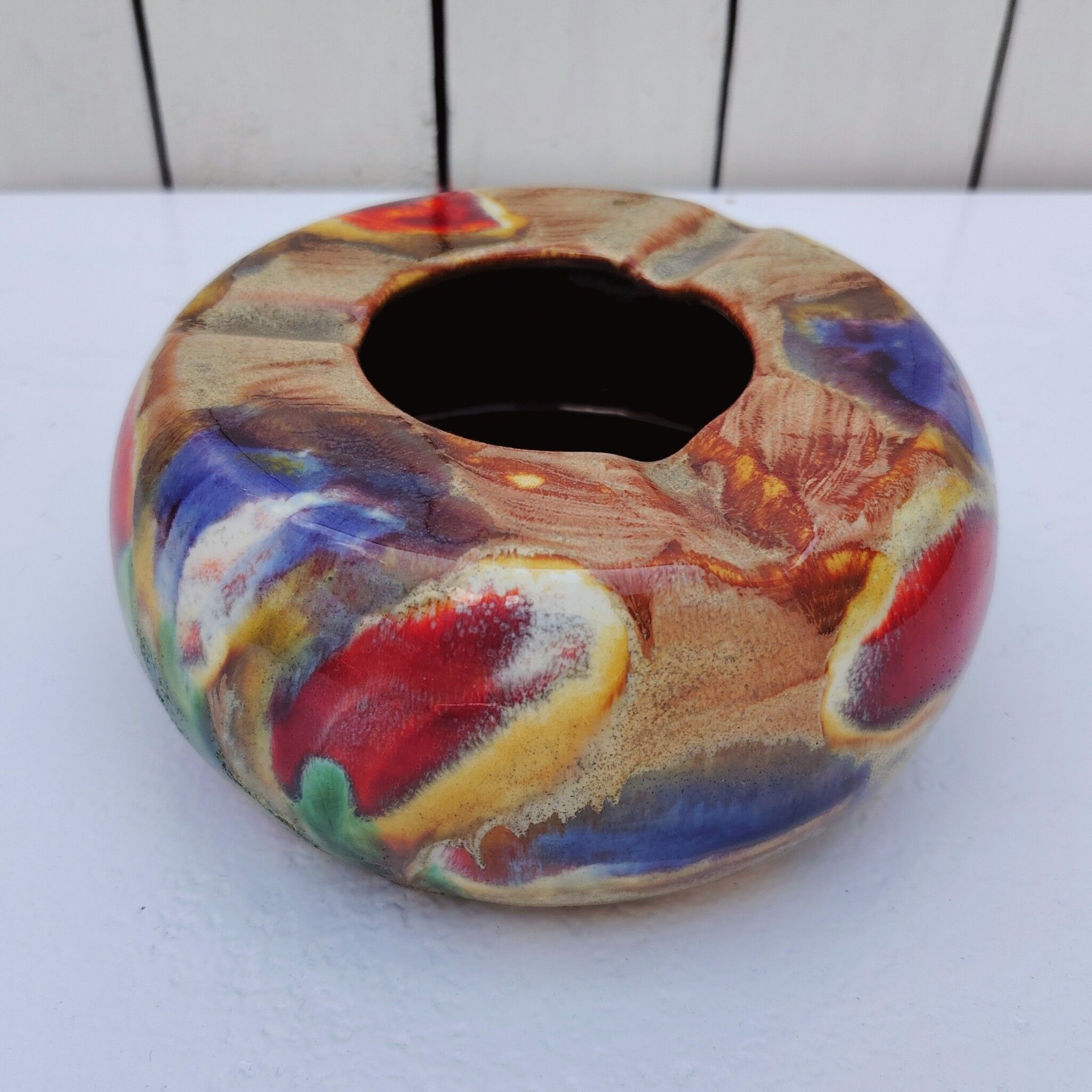 Ceramic ashtray, Ricard brand, vintage