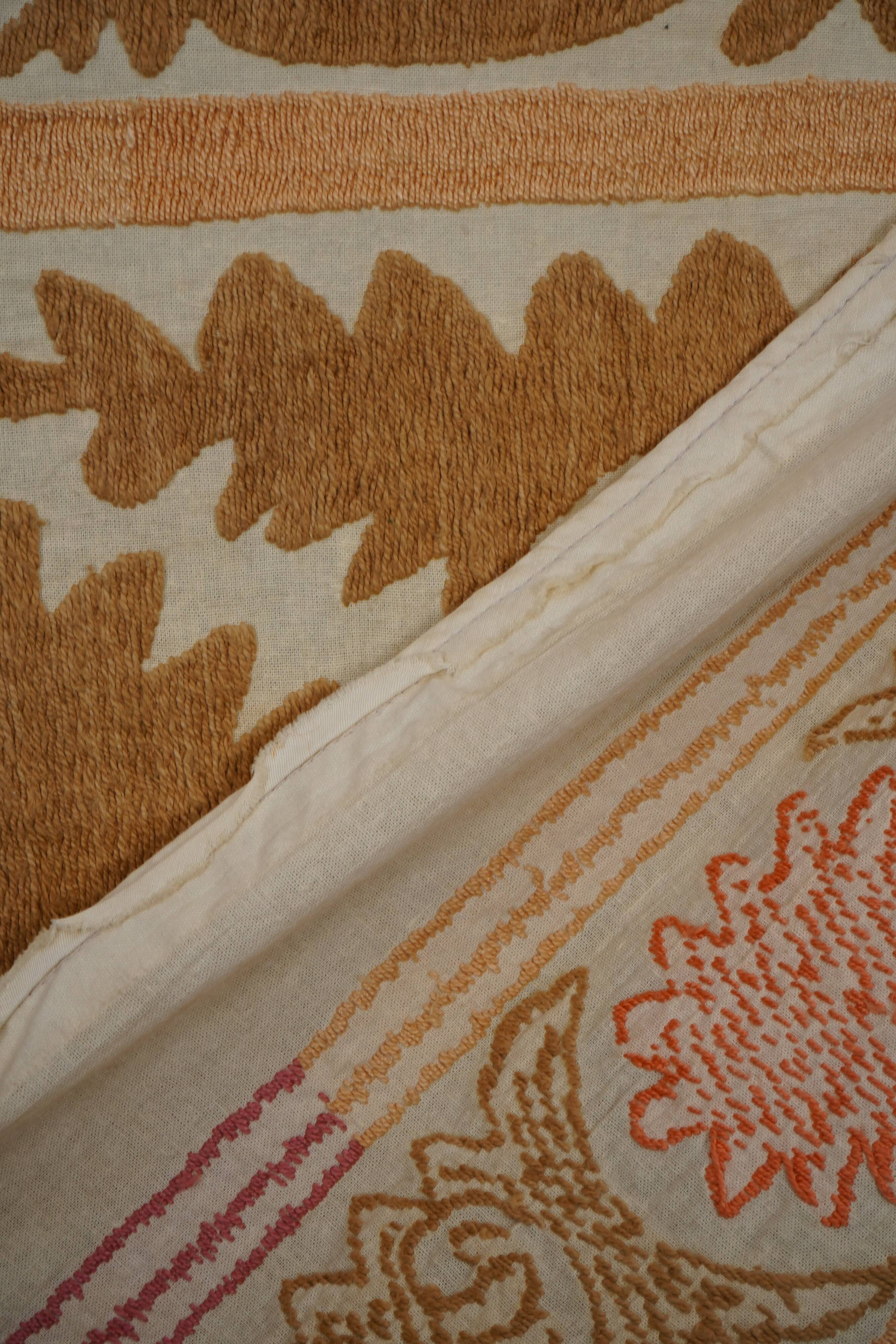 Vintage Turkish hand-knotted rug 126x138 cm
