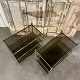 Pair of side tables circa 1950 Maison Baguès