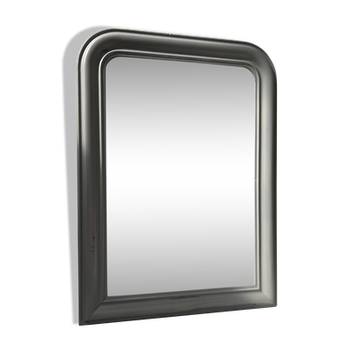 Miroir Louis Philippe en bois et stuc patiné XIX siècle
