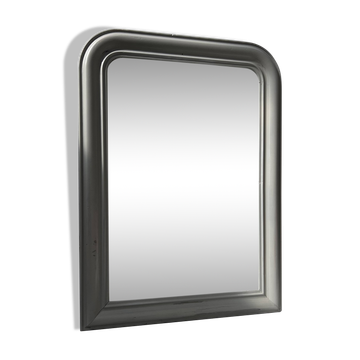 Miroir Louis Philippe en bois et stuc patiné XIX siècle