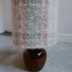 Ceramic and wool lamp, signed.