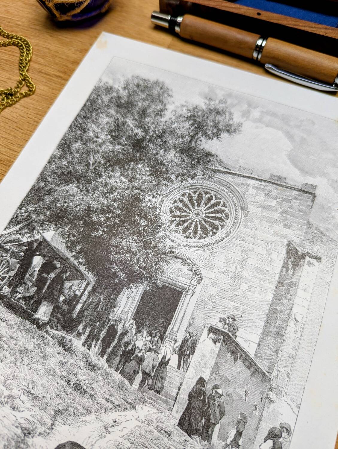 Printed in 1891, Santuario di San Mauro, Sardinia.