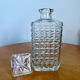 Carafe à whisky en verre vintage