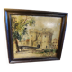 Oil painting on panel Castle