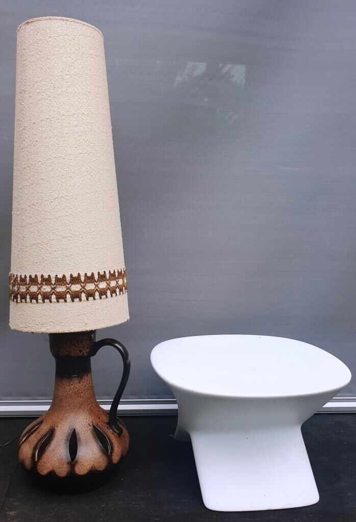 Ceramic floor floor lamp Danish Design 1970