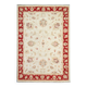 Traditional Living Room Rug, Cream Red Floral Oriental Carpet 119x175cm
