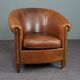 Fauteuil club en cuir de mouton robuste