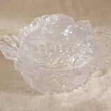 Cabbage candy box in molded crystal signed Portieux