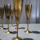 Set of 12 Authentic Antique Vintage Champagne Flutes
