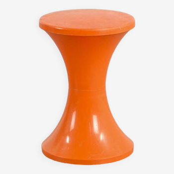 Tabouret Tam Tam orange, années 70