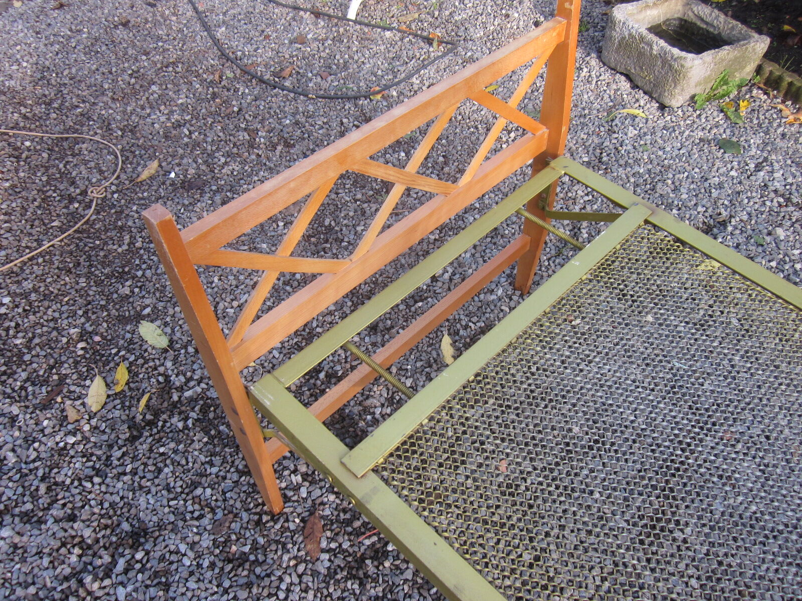 Vintage folding bed
