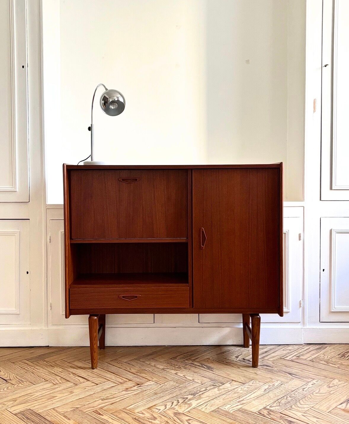 Scandinavian high sideboard from the 1960s