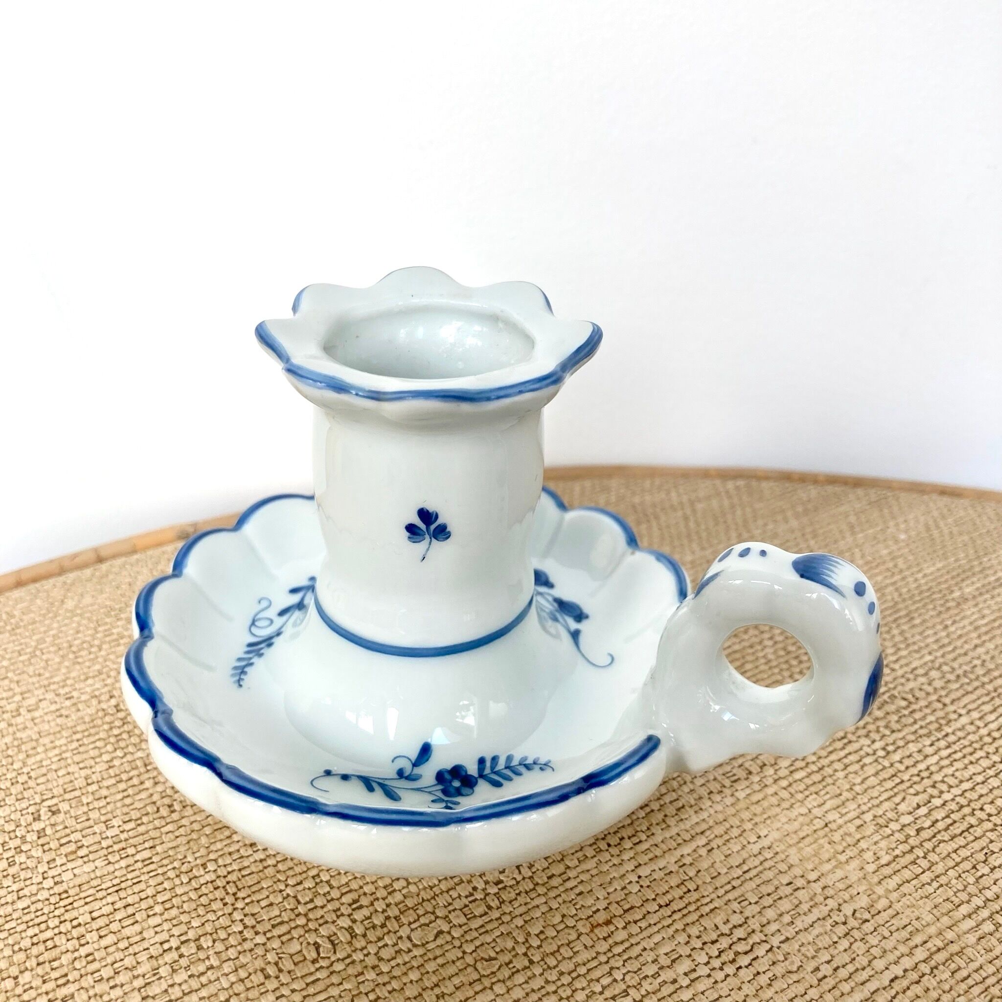 Limoges porcelain candle holder