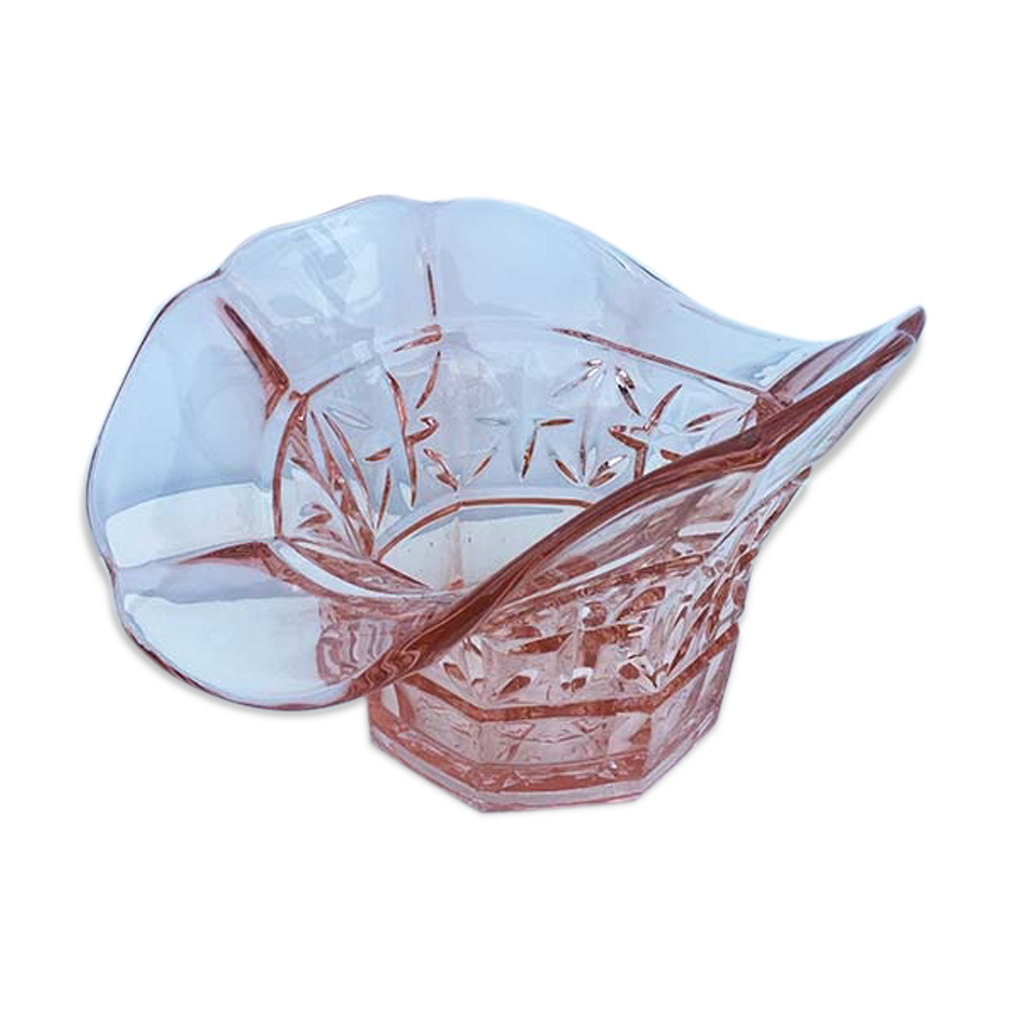 Bowl of pink glass - original form