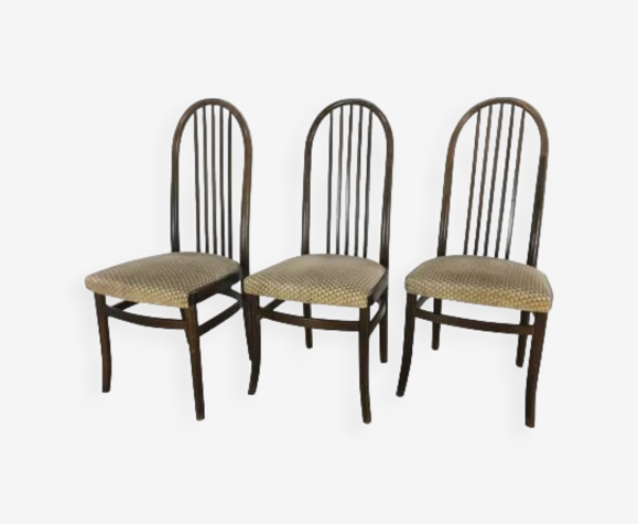 3 chaises Baumann modèle Eden 1981