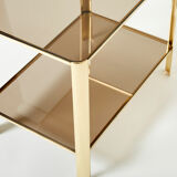 Bronze side table signed J.T. Lepelletier for Broncz circa 1960