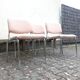 Chaises métal et tissu vintage