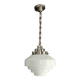 Murano glass and chrome suspension