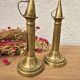 Bougeoirs vintage laiton