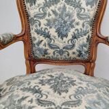 Paire de fauteuils style Louis XV Cabriolet ancien