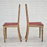 1950s, set 2 pcs of Danish dinning chairs, original good condition, oak wood.